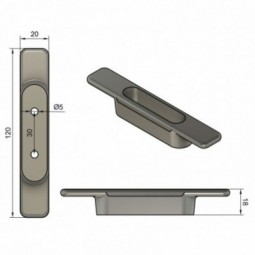 Z-SPARS - CLEAT 120 MM PLASTIC