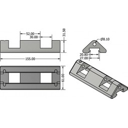 Headboard car body C25 2 D2930